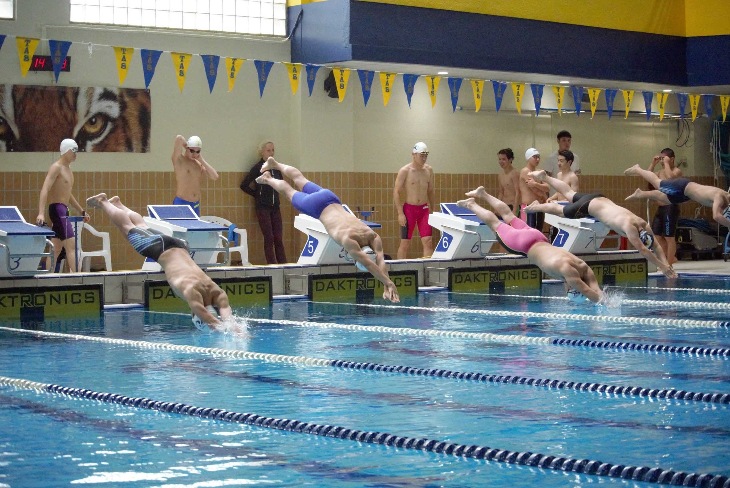 Taipei American School hosts swim meet with American School In