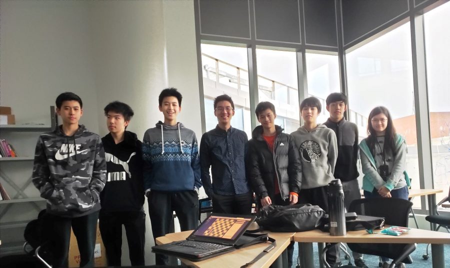 This year’s IASAS chess players at the Tech Cube. [Photo courtesy of TAS Chess Club]