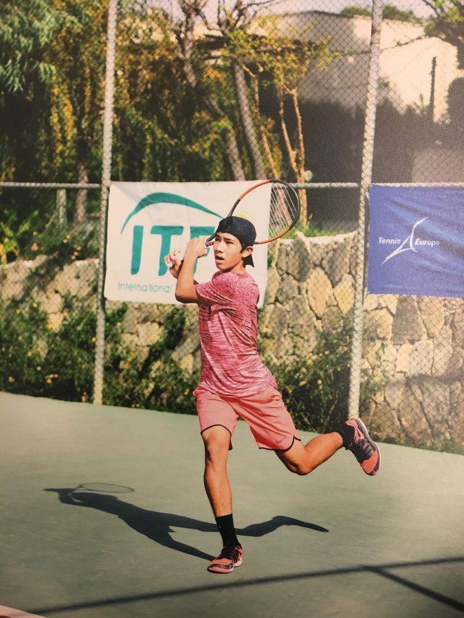 Max O’Malley (‘20) at an international tennis competition in Turkey.  [Photo courtesy of Max OMalley]