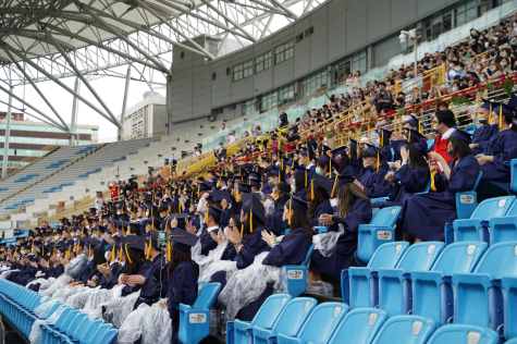 Students watched their classmates graduate in 2022. [PHOTO COURTESY OF TAS COMMUNICATIONS]