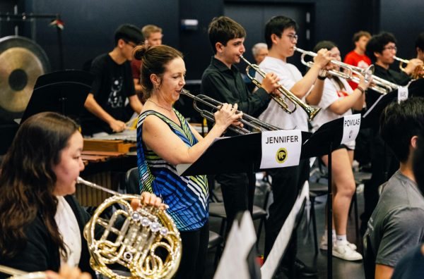 Ms. Anderson plays the trumpet [Photo Courtesy of SAS]