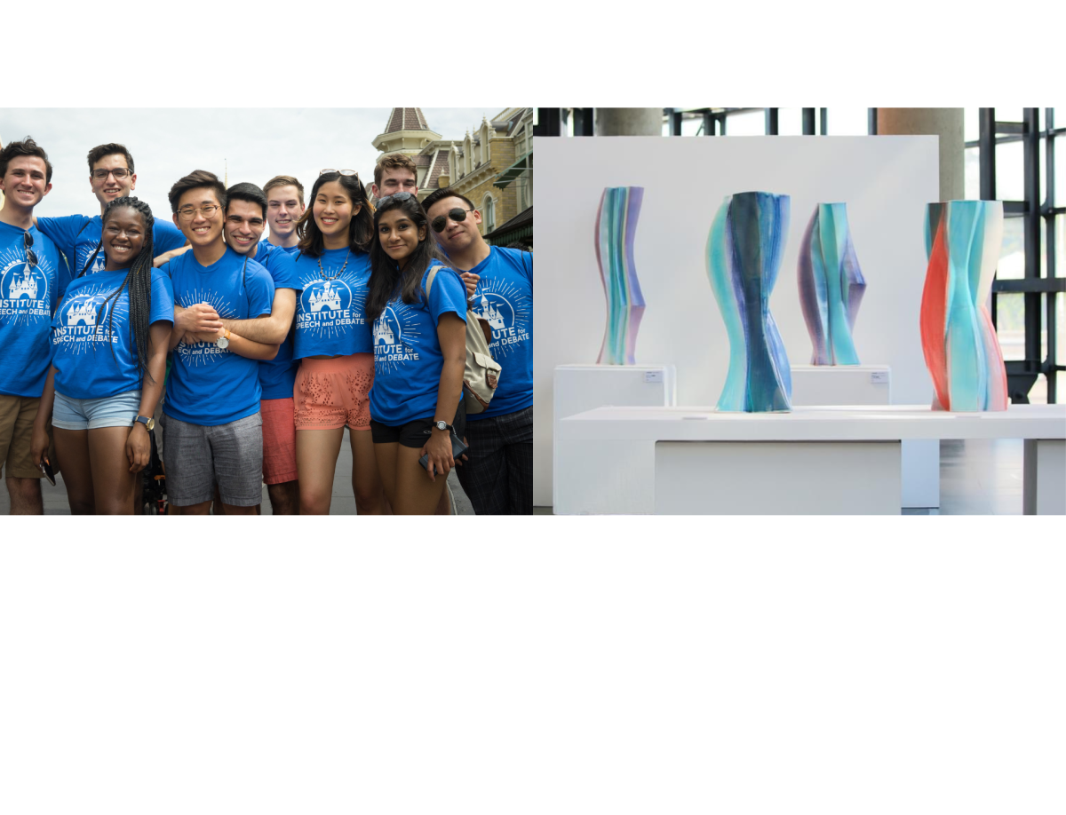 The Institute for Speech and Debate, now based all across the east coast of the US. [PHOTO COURTESY OF MR. WILLIAMS]

Mr. Morris' various ceramic artwork. [PHOTO COURTESY OF MR. MORRIS]