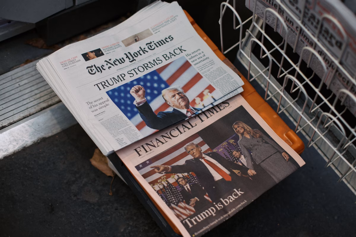 The New York times and Financial Times newspapers on the stand in Paris, France. [PHOTO COURTESY OF UNSPLASH]