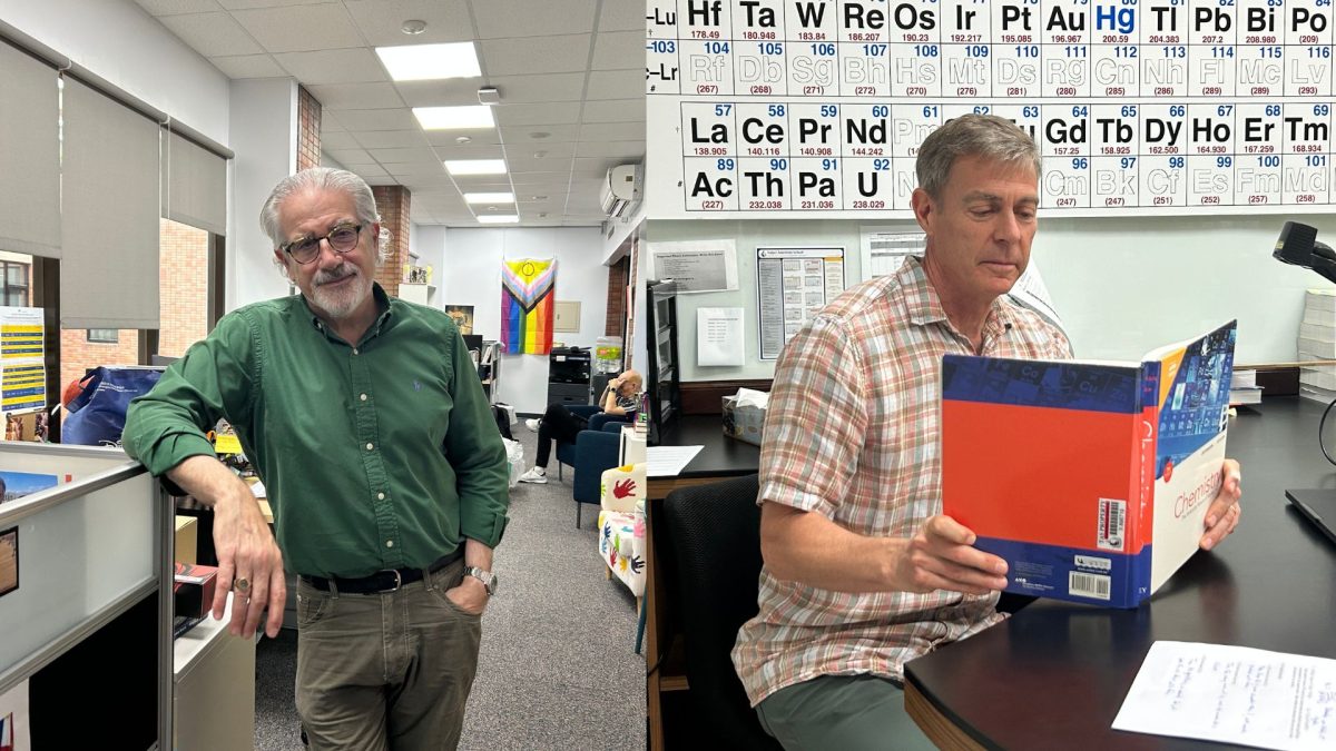 Dr. Simeondis, Mr. Anderson. [Annabelle Hsu/The Blue&Gold]